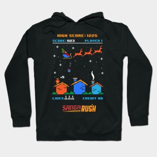 8 Bit Santa Clause Scene Hoodie